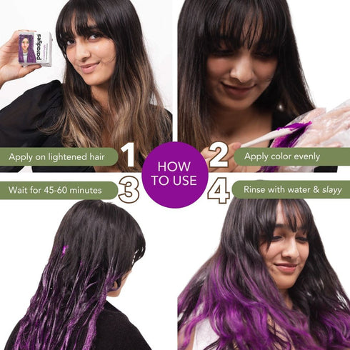 Paradyes Comrii Purple Semi-Permanent Hair Color