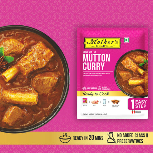 Mothers Recipe Mutton Curry Mix 100 GM Pack of 6