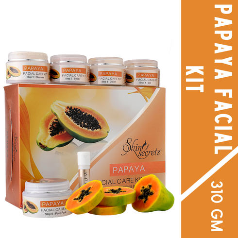 Skin Secrets India Papaya Facial Kit to Lighten Blemishes 310gm