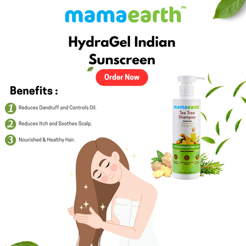 Mamaearth Tea Tree Shampoo for Dandruff Free Hair 250ml