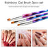 Shills Professional Nail Metal Rainbow Brush