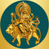 Tamas Brass Goddess Durga Maa with Lion Statue/Idol