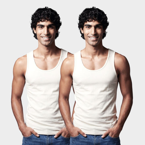 Bummer 100% Cotton Men's Vest - 2 Pack