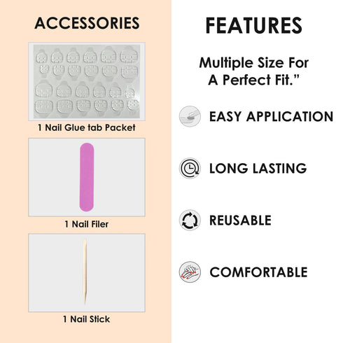 Shills Professional Press On Nail Arts Oval(SPN708-SPN720)
