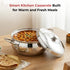 Vinod Stainless Steel Milano Hammered Serving Casserole with Steel Lid and Side Handles 1230 ml Highest Grade Stainless Steel Tough and Strong