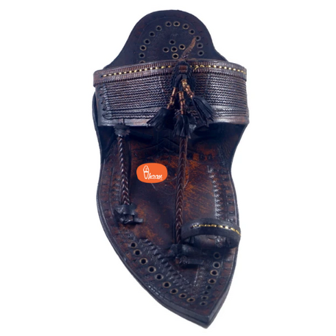 Vhaanfootwear Maharaja Shape Kolhapuri Kapashi Chappal For Men