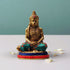 Brass Hanuman With Turquoise Coral Statue 1.63Kg