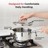 Vinod Doniv Stainless Steel Majestic Sandwich Bottom Sauce Pan 2.2 Liter 18 cms Induction Friendly