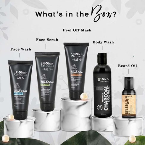 Globus Naturals Pre & Post Holi Ritual Ayurvedic skin care Gift Box for Men