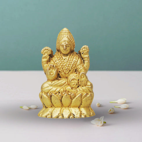 Brass Laxmi Ji Statue 0.08Kg