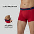 XYXX Traq Silver Cotton Trunks Rio Red