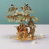 Brass Tree Radha Krishna Colour God Statue 6.952Kg
