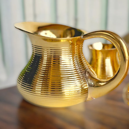 Tamas Brass Jug Matki Shape