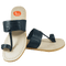 Vhaanfootwear Black Colour Soft Leather Men's Kolhapuri chappal