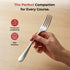 Vinod Decora Stainless Steel Dinner Fork Set of 12 Piece Heavy Gauge Steel Mirror Finish Rust Free Tough Strong and Durable