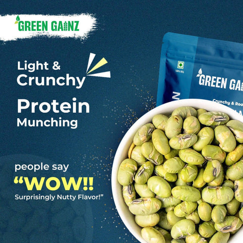 Green Gainz Edamame (Edma Beans) Classic Flavour (Pack of 9)