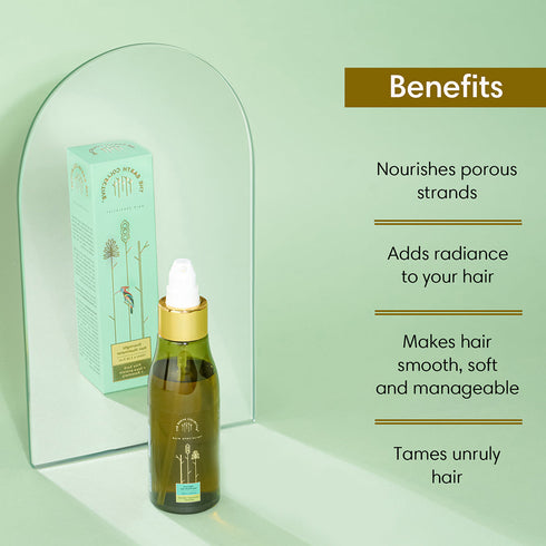 Theearthcollective in Overnight Hair Illuminator Add Shine to Porous Strands Pine Bark Soya Protein & Rosemary