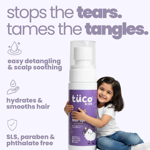 Tuco natural hair detangler spray for kids