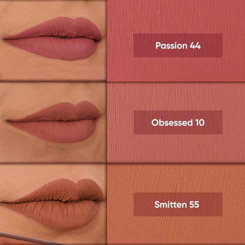 Parul Garg Beauty Simply Subtle: 3 Daily Elegance Liquid Lipsticks