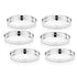 Vinod Stainless Steel Beeding Khumcha Thali Set of 2 24 cm Lunch and Dinner Plate Highest Quality Stainless Steel Mirror Finish Rust Free