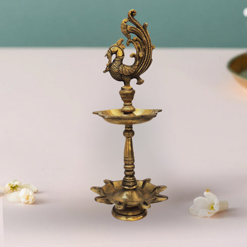 Brass Table Oil Lamp Deepak 3.14Kg