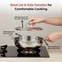 Vinod Doniv Stainless Steel Majestic Sandwich Bottom Kadai with Steel Lid 4.8 Liter 28 cm Induction Friendly