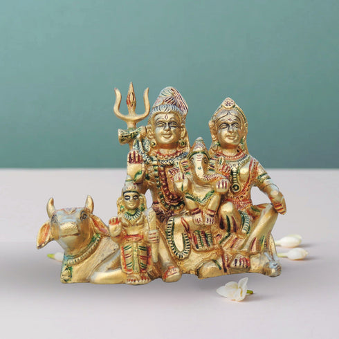 Brass Shiv Parivar Statue 1Kg