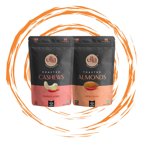 Ella Foods Chilli Lime Cashew & Peri Peri Almonds