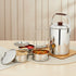 Vinod Stainless Steel Deluxe Hot Tiffin with 3 Compartment Insulated Rust Free Leak Proof Dishwasher Safe Strong and Tough