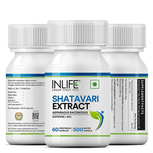 Inlife Shatavari Extract 500mg Capsule