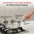 Vinod Doniv Majestic Stainless Steel Sandwich Bottom Fry Pan Capacity 2.5 Ltr 22cm Induction base