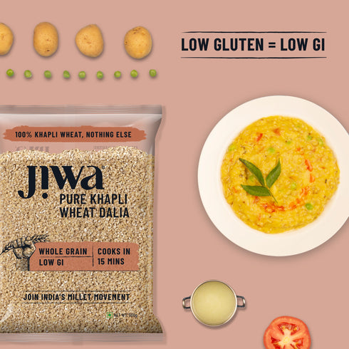 Jiwa Pure Khapli Wheat Dalia