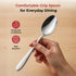 Vinod Florence Stainless Steel Dessert Spoon Set of 12 Piece Heavy Gauge Steel Mirror Finish Rust Free Tough Strong and Durable