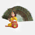 Raj Fancy Dresses Radha and Krishna Printex| Yellow Brocade Fabric Janmashtami Mythological Character Costume