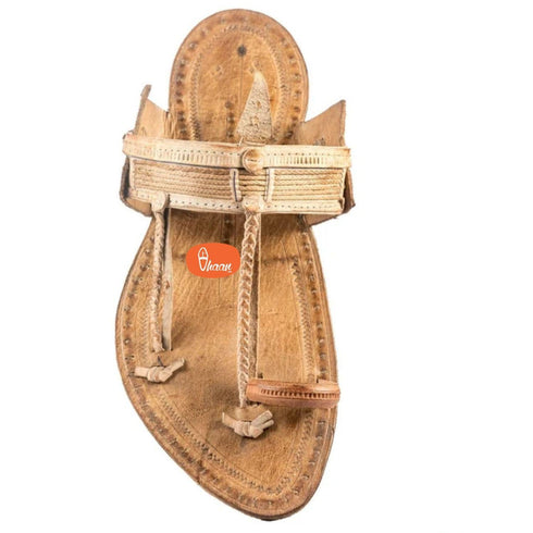 Vhaanfootwear Special Design Kurundwad Kolhapuri Chappal For Men Chor Kaan