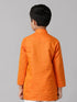Ramraj Cotton Boys Fantastic Kurtha Full Sleeves Orange FS3