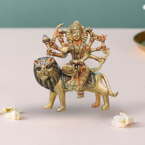 Brass Durga Ji Idol Statue 1Kg