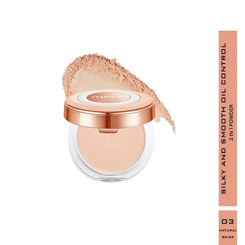 Maliao Silky Smooth Oil Control Compact Powder | 2|in|1 Formula