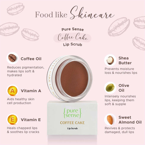 PureSense Coffee Cake Lip Scrub
