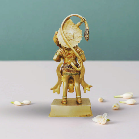 Brass Hanuman Statnding Statue 2.225Kg