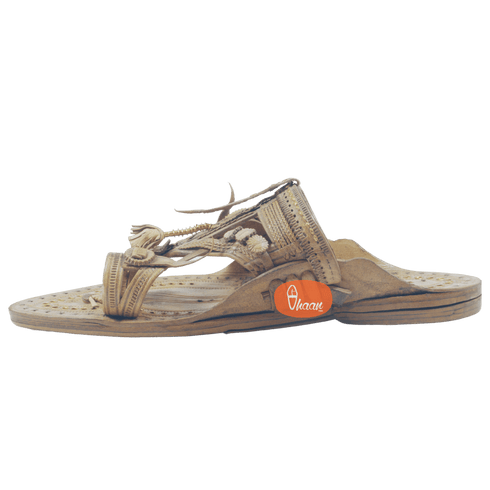 Vhaanfootwear Khas Antique Handmade Shahu Kolhapuri by Vhaan