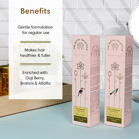 Theearthcollective in Combo Nourishing Hair Hair Cleanser & Conditioner Pack