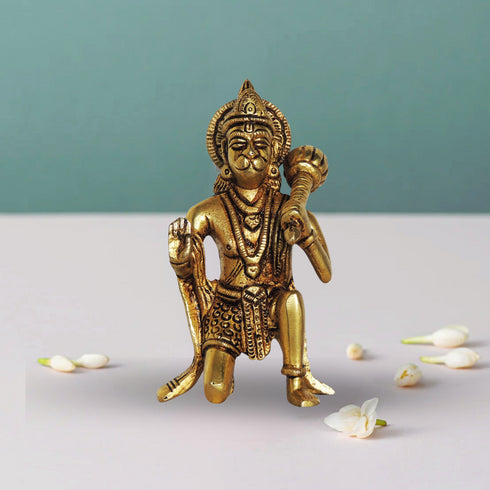 Brass Hanuman Ji God Idol Statue 0.52Kg
