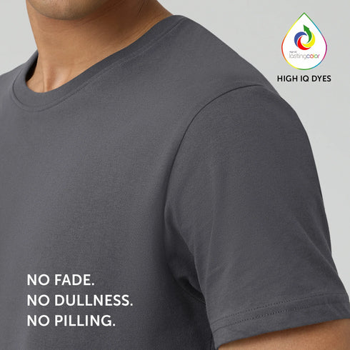 XYXX Pace Combed Cotton T-shirts Anchor Grey