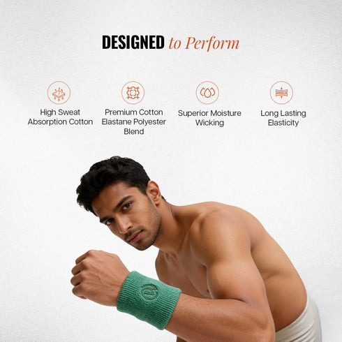 Wiselife Wrist Sweatbands for Men & Women