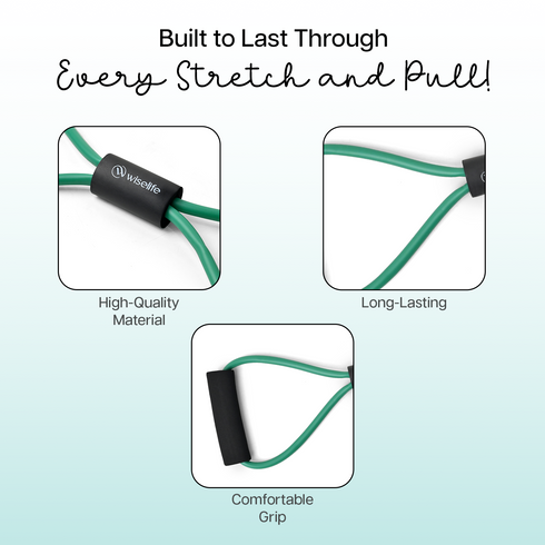 Wiselife Yoga Tube Band - 8 Shaped Resistance Loop Band
