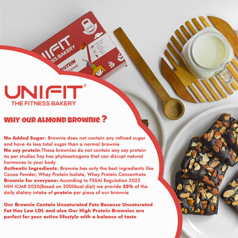 UNIFIT Whey Protein Almond Brownie
