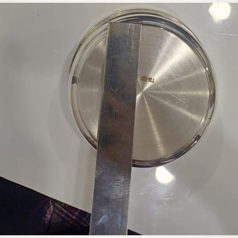 Pure Silver Sankha Chakra Design Bowl 109 grams