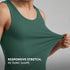 XYXX Ace Modal-Cotton Vest Forest Green