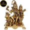Tamas Brass Shiv Parivar With Nandi Statue(Golden)